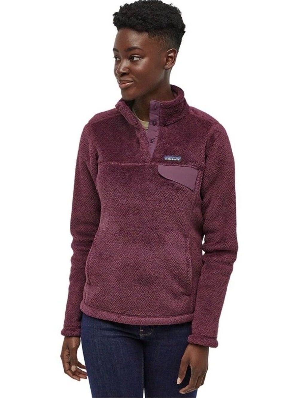 Patagonia Women’s Plum Snap‑Placket Fleece Pullover
